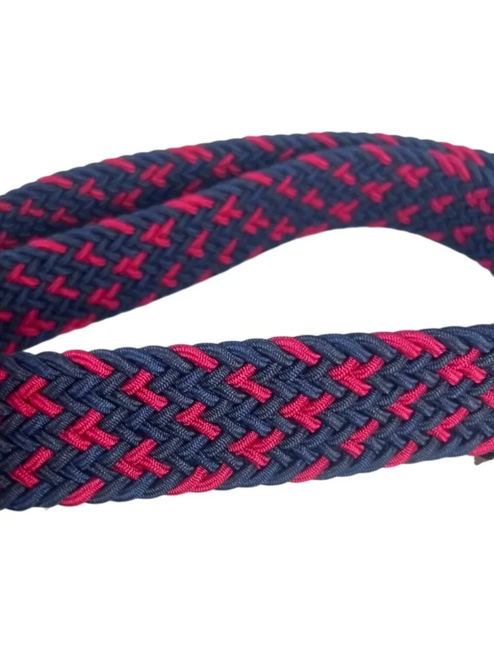 Original Penguin Stretch Belt Large 38-40 Blue Pink New Woven Elastic Golf Casua